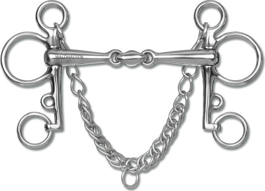 WALDHAUSEN Udidlo Pelham dvakrát lomené Waldhausen, 16 mm Velikost: 13,5 cm