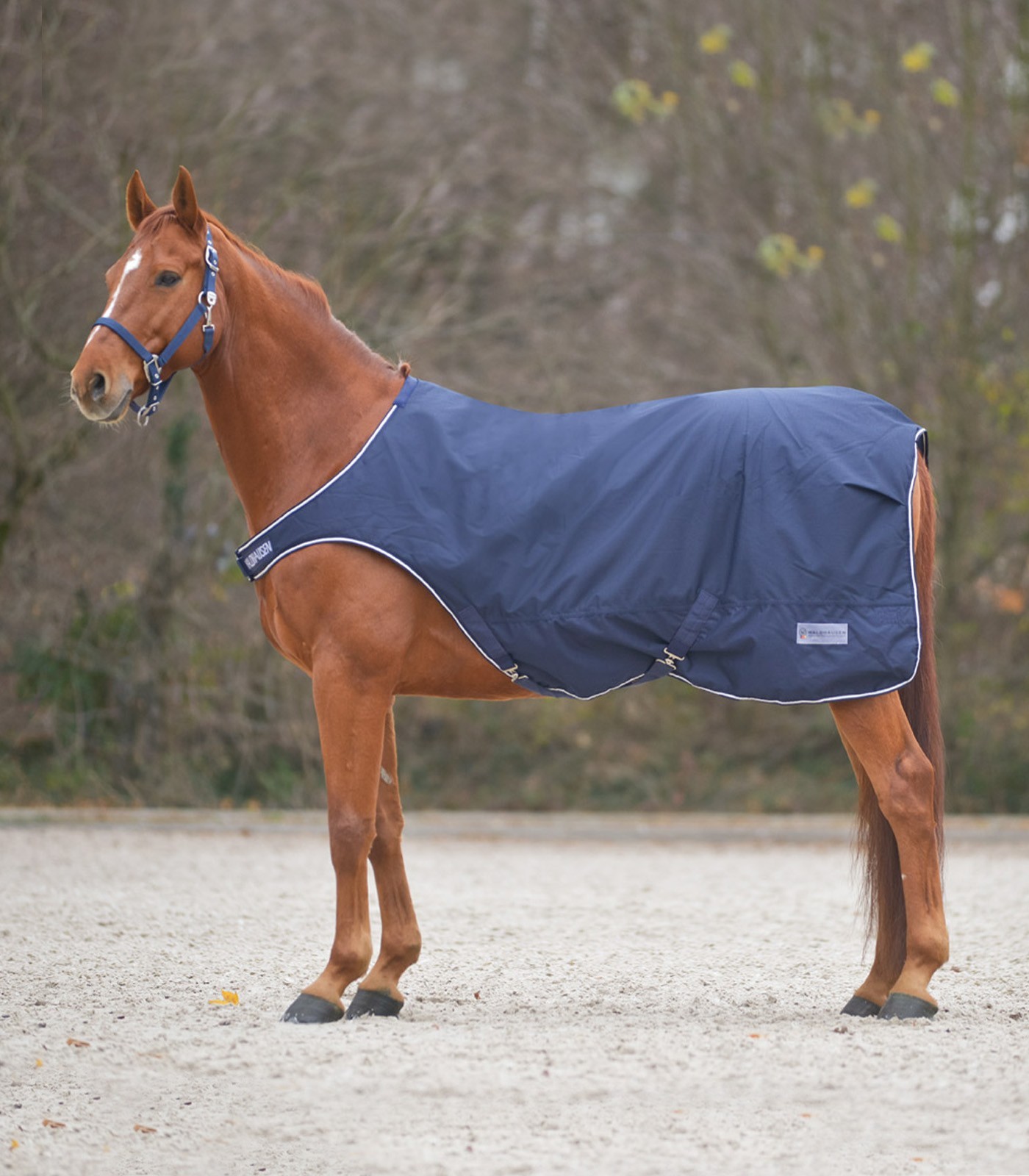 WALDHAUSEN Deka pracovní Waldhausen, 100 g, marine Délka zad: 135 cm