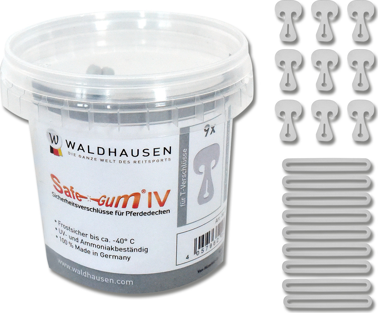 WALDHAUSEN Sada bezpečnostní k dekám Waldhausen, 18 ks, silver grey