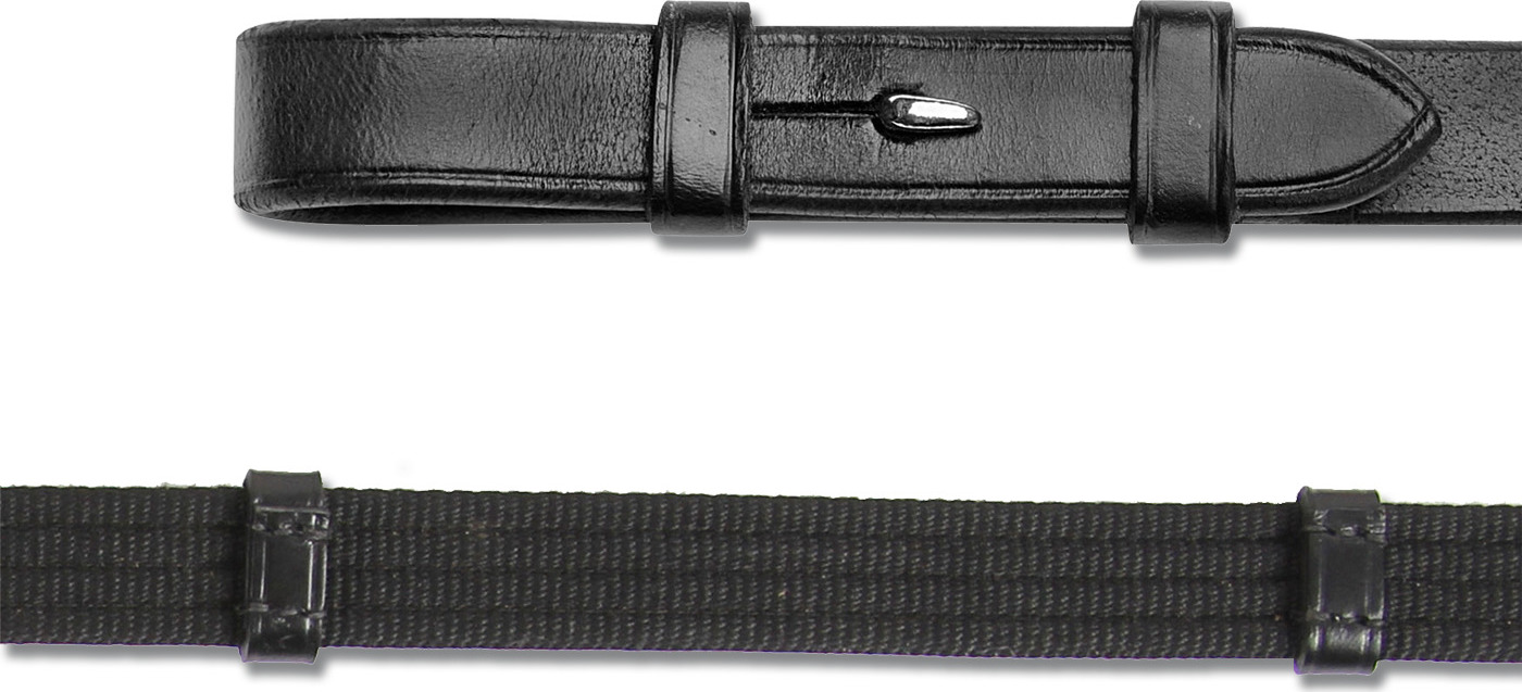 WALDHAUSEN Otěže X-Line w/Hook Studs Waldhausen, 140 cm, černé