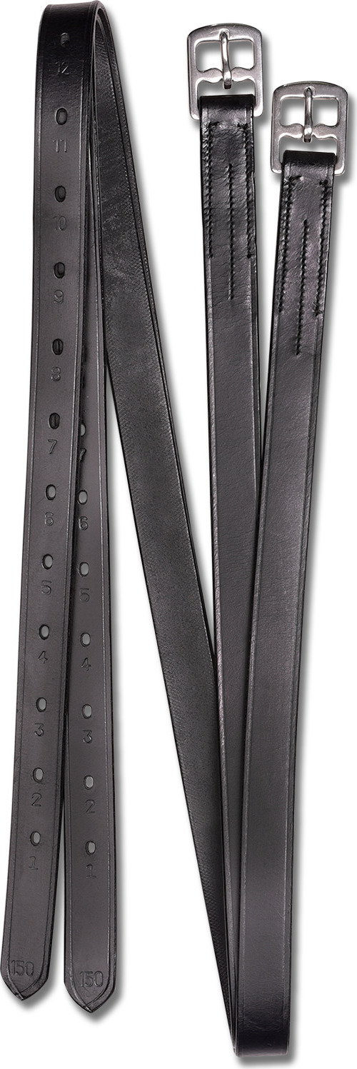 WALDHAUSEN Řemeny třmenové X-Line Waldhausen, různé délky, černé, 25 mm Délka: 150 cm