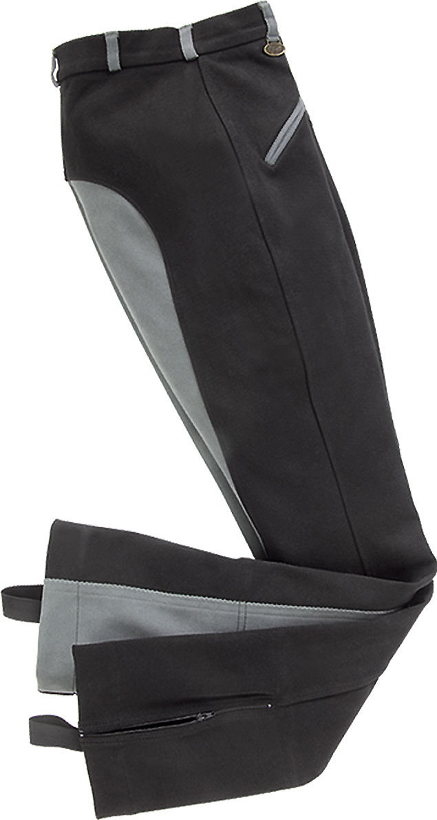 USG Kalhoty jezdecké Birgit USG, s celokoženým sedem, dámské, black/grey Velikost: 40