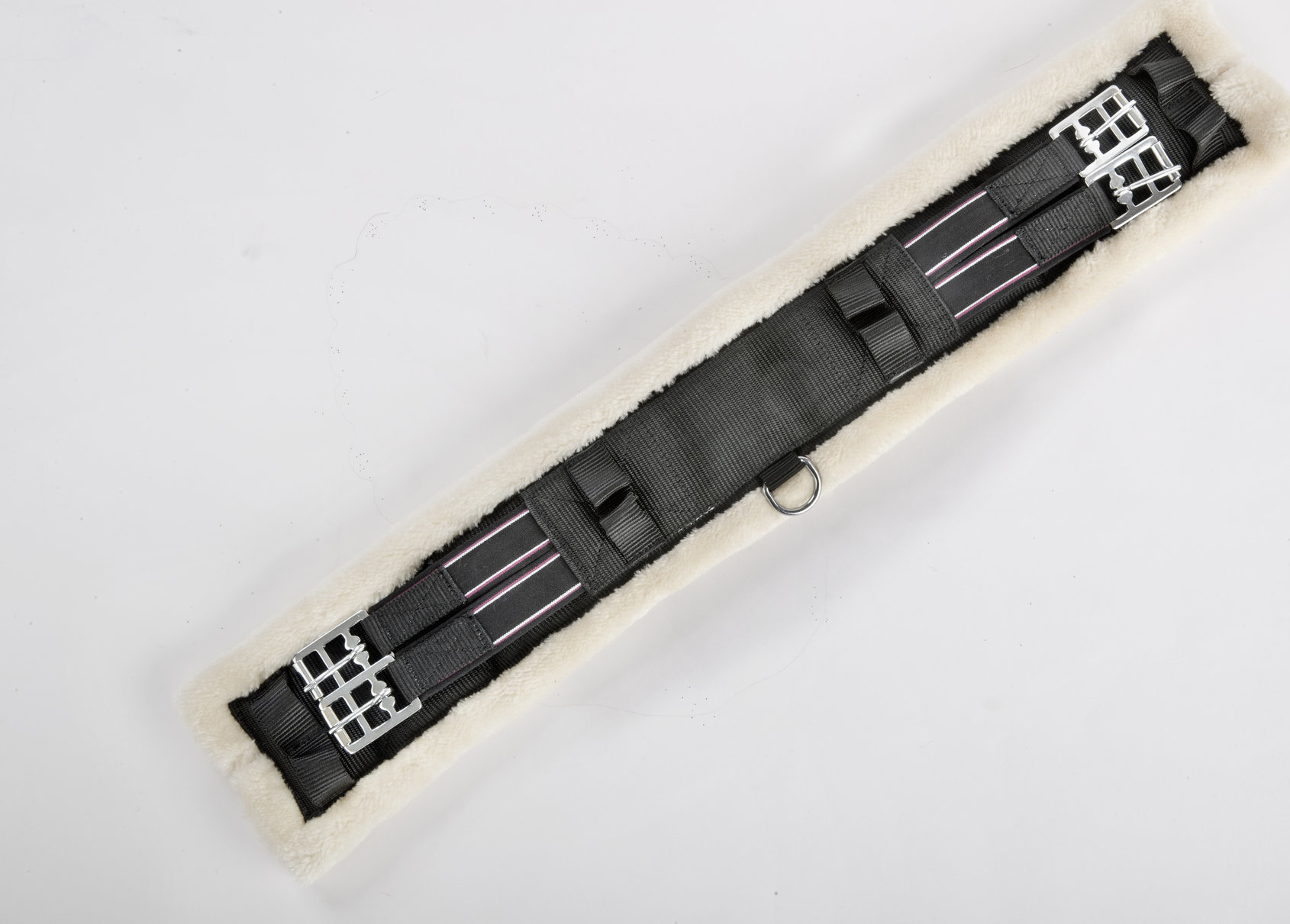 USG Podbřišník drezurní USG, s beránkem, black/beige Délka: 75 cm