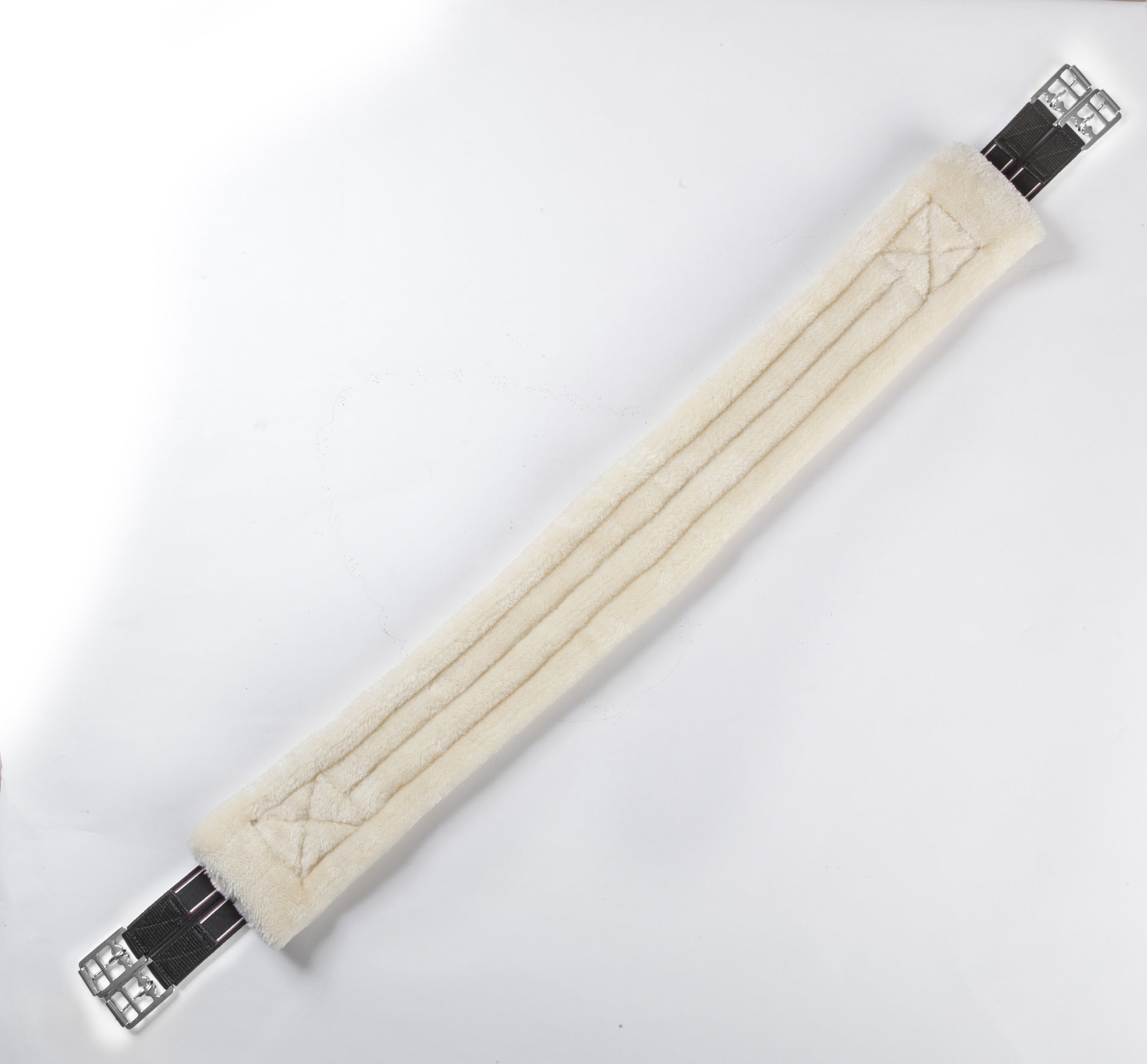 USG Podbřišník nylonový USG, s beránkem, black/beige Délka: 135 cm