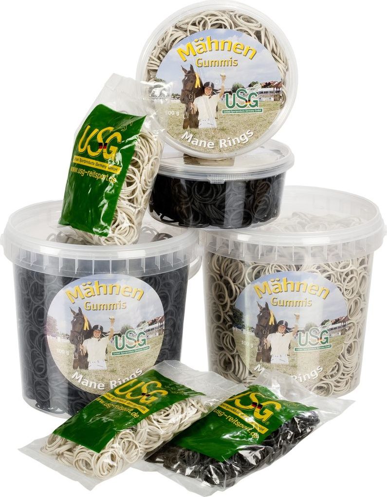 USG Gumičky do hřívy USG, 50/100/400 g, bílé Varianta: Kyblík, 400 g