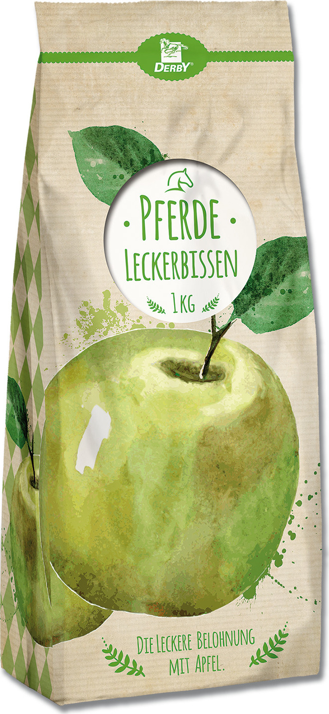 Pamlsky pro koně Derby Waldhausen 1 kg, jablečné