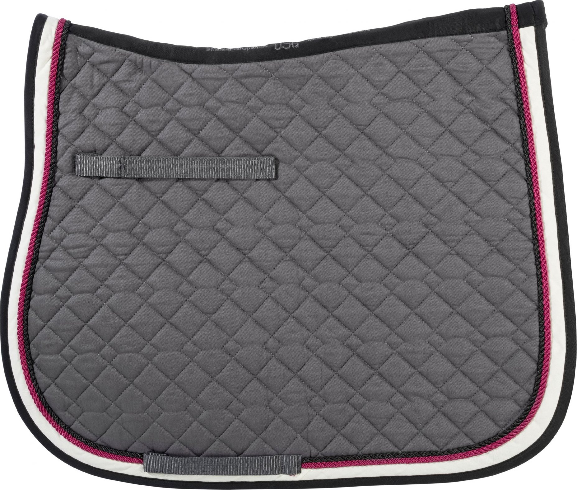 USG Dečka podsedlová prošívaná USG, všestranná, FULL, grey/black/burgundy