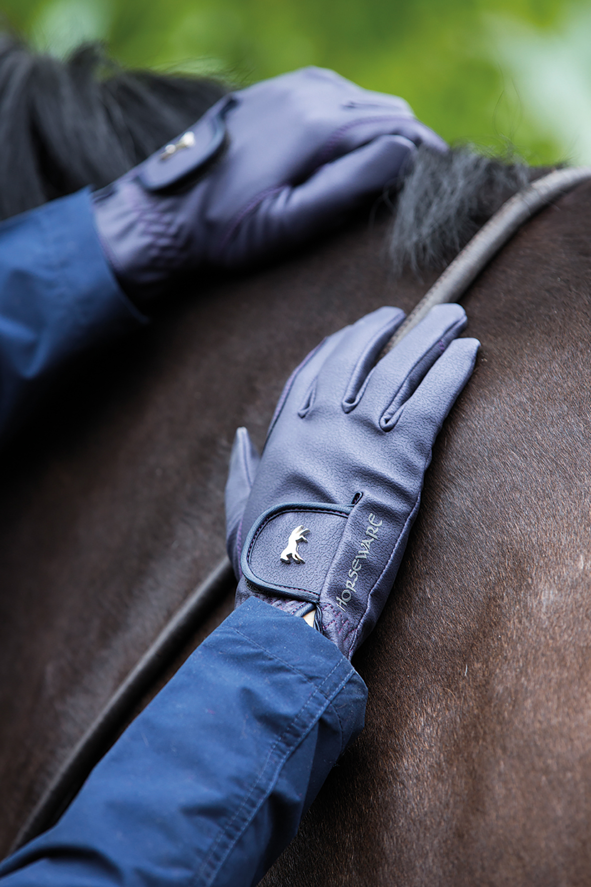 HORSEWARE Rukavice Heritage Horseware, unisex, navy Velikost: 5,5