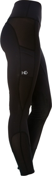 HORSEWARE Legíny multifunkční sportovní Horseware, s kolenními záplatami, dámské, černé Velikost: XS