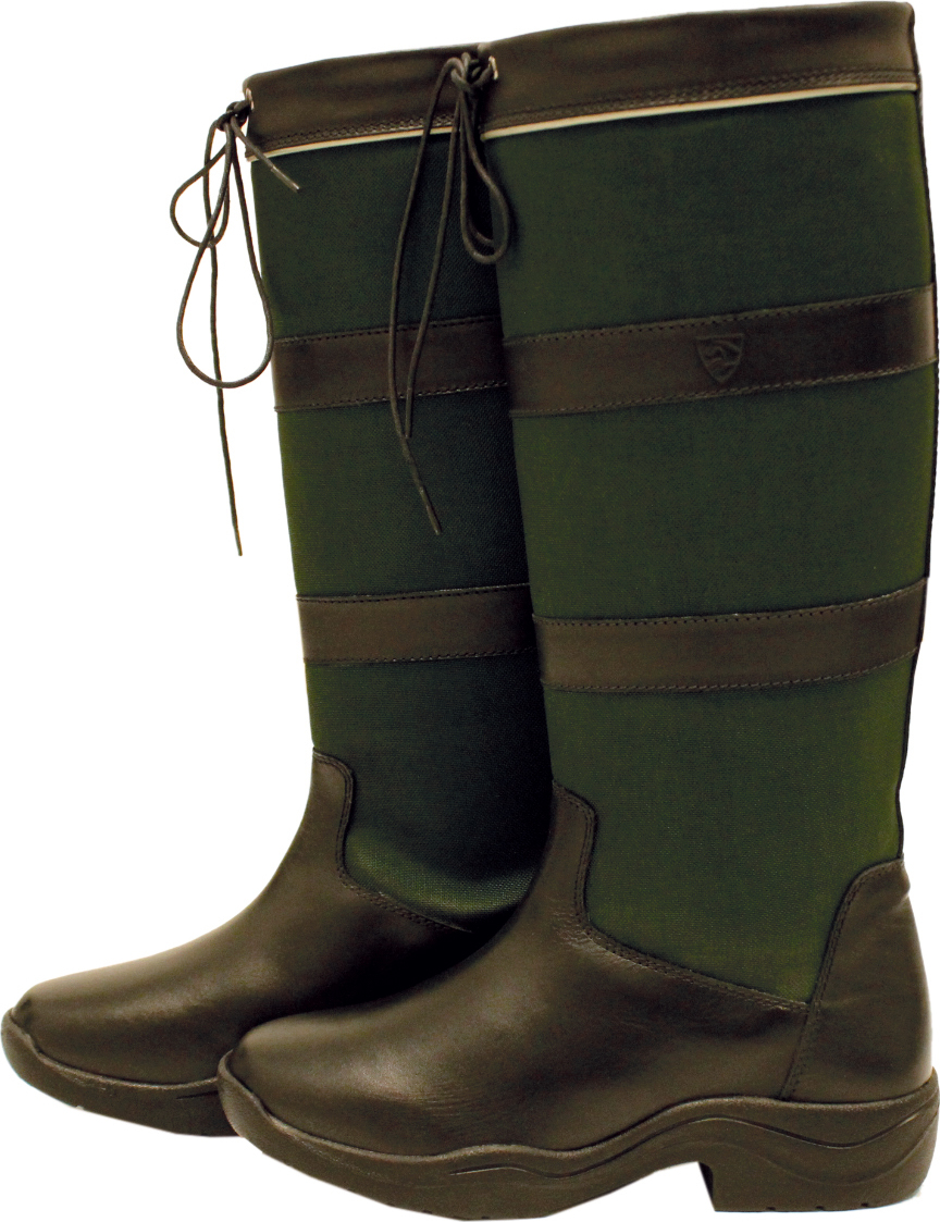RAMBO Boty jezdecké Pull Up Rambo, standardní lýtko, zimní, pro dospělé, black/green Velikost: 38