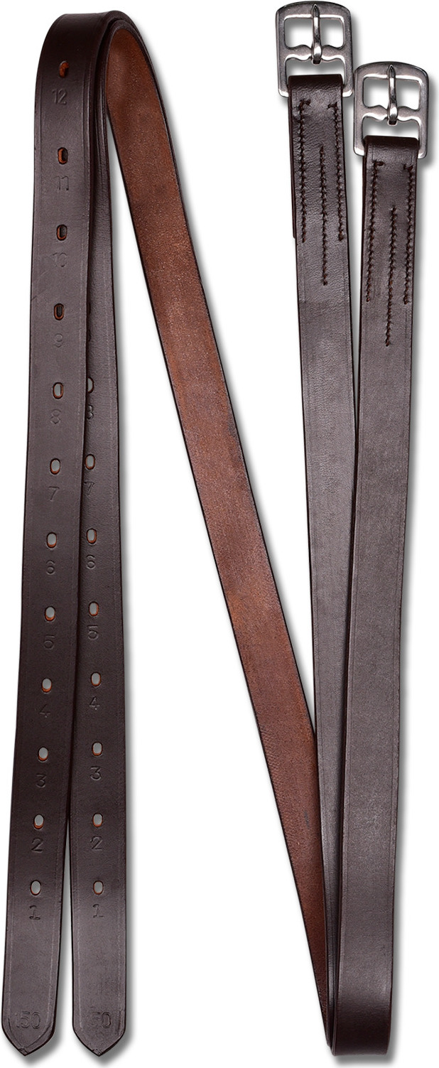 WALDHAUSEN Řemeny třmenové X-Line Waldhausen, různé délky, hnědé Délka: 120 cm