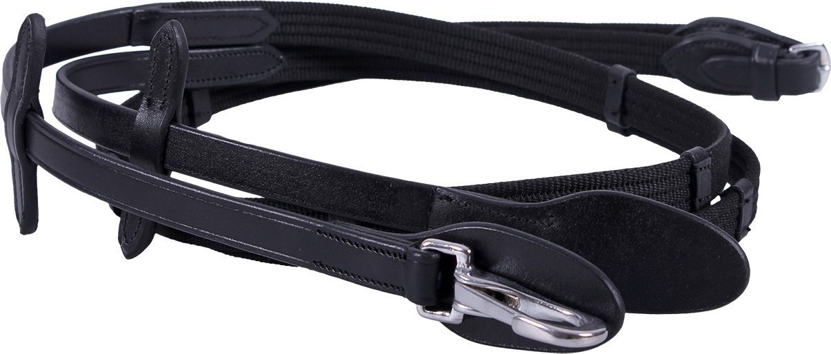 QHP Otěže Alexander QHP, 125/140 cm, černé Varianta: FULL