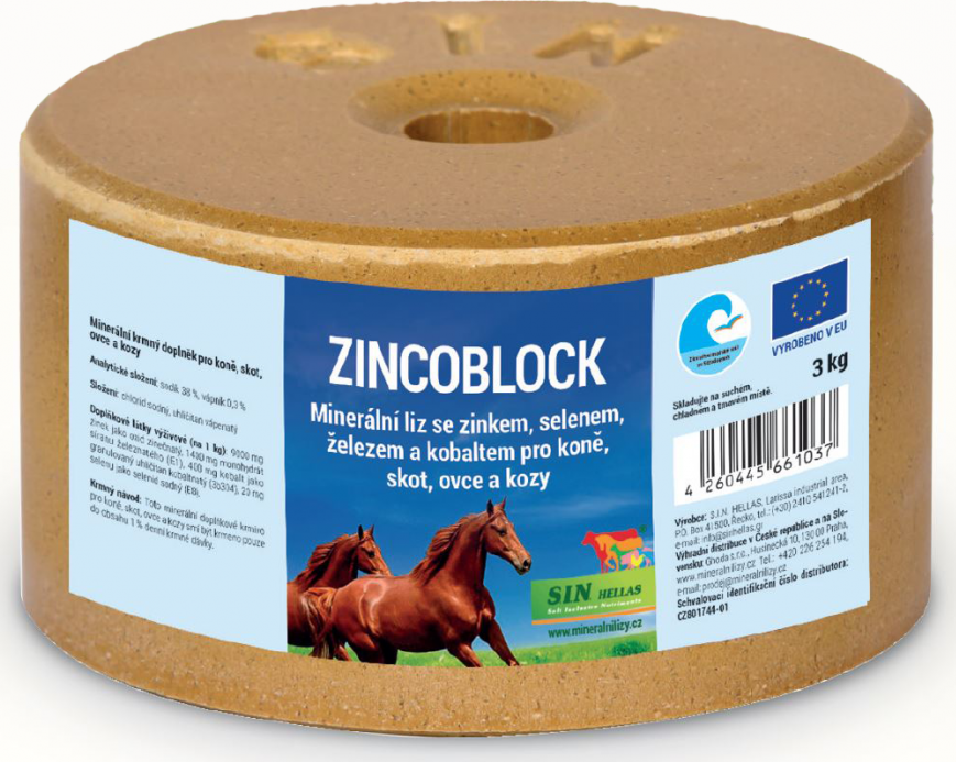 S.I.N. Hellas Liz minerální Zinkoblock EKO S.I.N. Hellas, 3 kg
