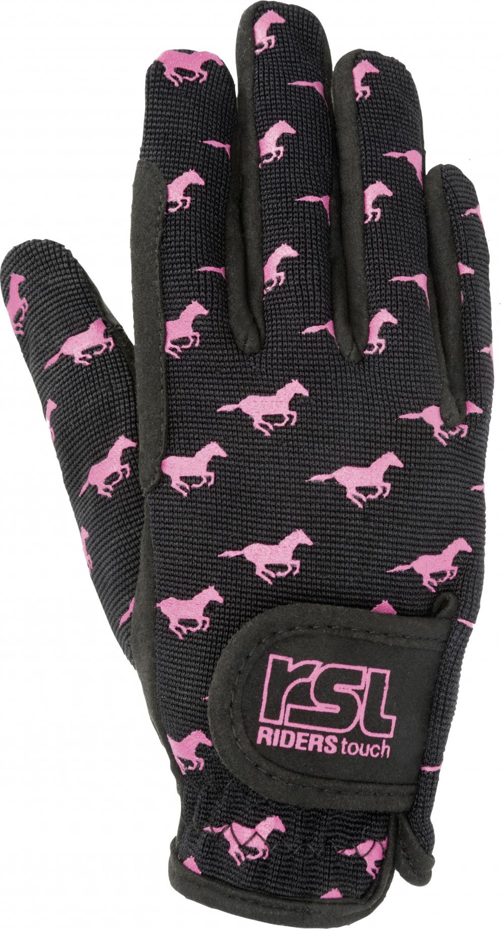 RSL Rukavice jezdecké Norway Winter RSL, dětské, zimní, black/pink Velikost: 3XS