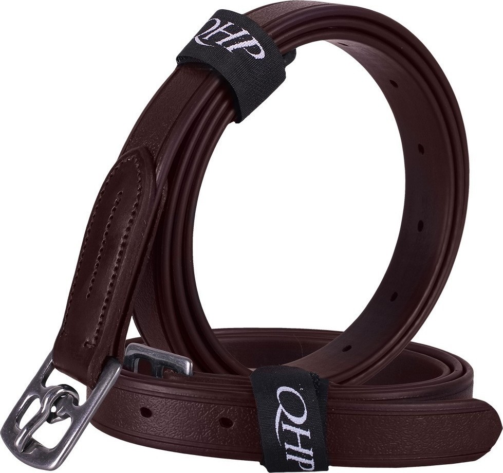 QHP Řemeny třmenové Biothane QHP, různé délky, hnědé Délka: 150 cm