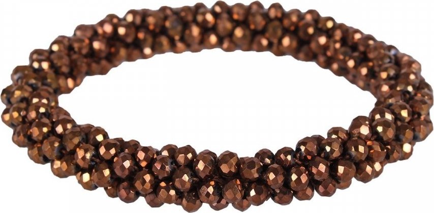 QHP Gumička do vlasů Shine, copper