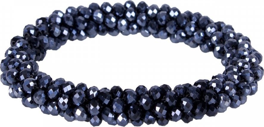 QHP Gumička do vlasů Shine QHP, navy