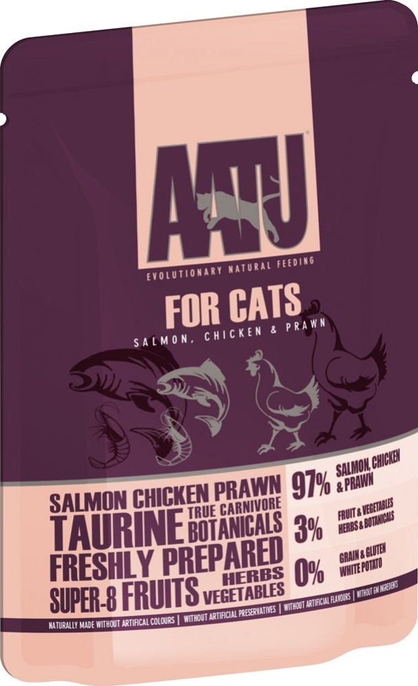 AATU Cat Salmon n Chicken n Prawn kaps. 85 g