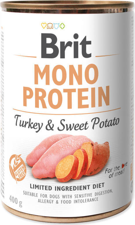 Brit Dog konz Mono Protein Turkey & Sweet Potato 400 g