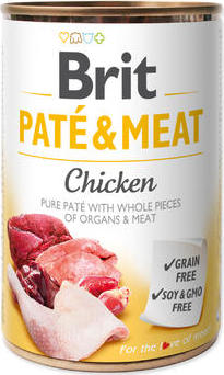 BRIT Konzerva pro psy Paté & Meat Chicken Brit, 400 g