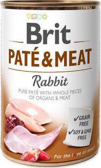 Brit Dog konz Paté & Meat Rabbit 400 g