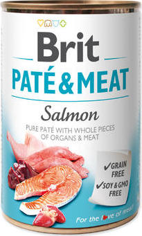 Brit Dog konz Paté & Meat Salmon 400 g