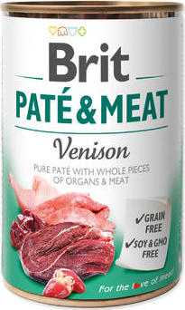 Brit Dog konz Paté & Meat Venison 400 g