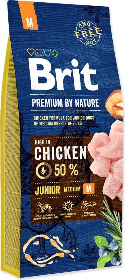 Brit Premium Dog by Nature Junior M 15 kg