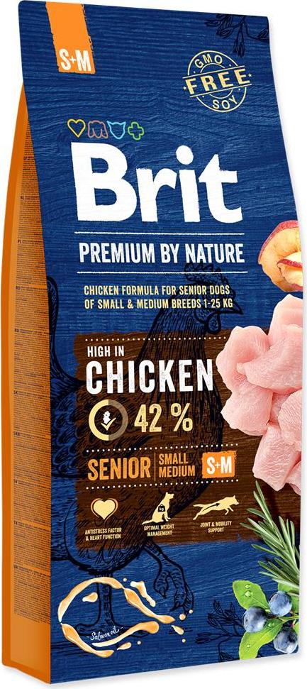 Brit Premium Dog by Nature Senior S+M 8 kg
