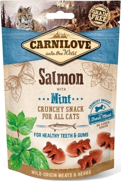 CARNILOVE Pochoutka pro kočky Crunchy Snack Salmon&Mint Carnilove, 50 g