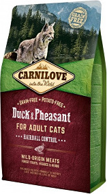 Carnilove Cat Duck&Pheasant Adult Hairball Contr 2 kg