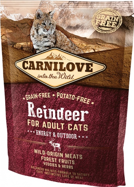 Carnilove Cat Reindeer for Adult Energy & Outdoor 400 g
