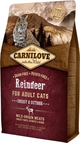 Carnilove Cat Reindeer for Adult Energy & Outdoor 6 kg