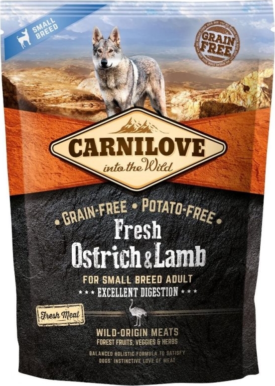 Carnilove Dog Fresh Ostrich&Lamb for Small Breed 1.5 kg