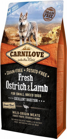 Carnilove Dog Fresh Ostrich&Lamb for Small Breed 6 kg