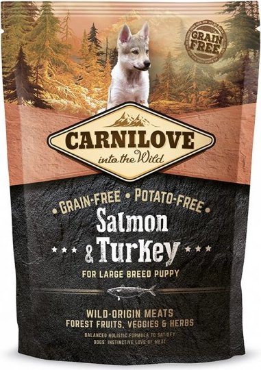 Carnilove Dog Salmon & Turkey for LB Puppies 1,5 kg