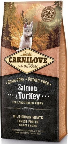 Carnilove Dog Salmon & Turkey for LB Puppies 12 kg