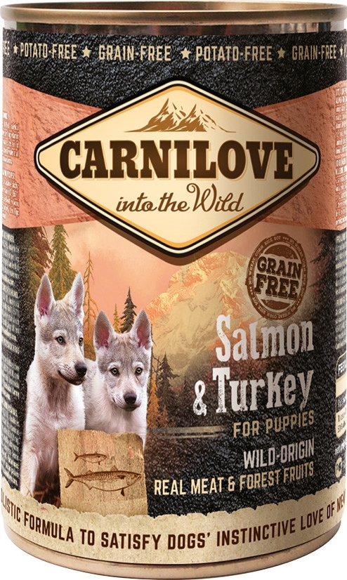 Carnilove Wild konz Meat Salmon & Turkey Puppies 400 g