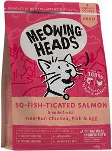 MEOWING HEADS Granule pro kočky Meowing Heads, So-fish-ticated Salmon, 4 kg