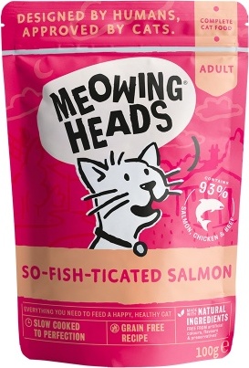 MEOWING HEADS Kapsička pro kočky Meowing Heads, So-fish-ticated Salmon, 100 g