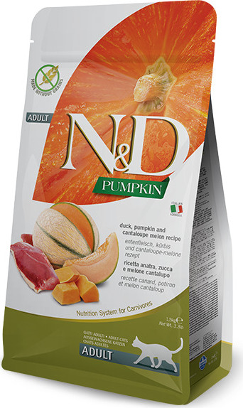 N&D (Farmina Pet Foods) N&D GF Pumpkin CAT Duck & Cantaloupe melon 1,5 kg