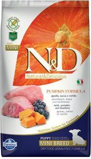 N&D (Farmina Pet Foods) N&D GF Pumpkin DOG Puppy Mini Lamb & Blueberry 7 kg
