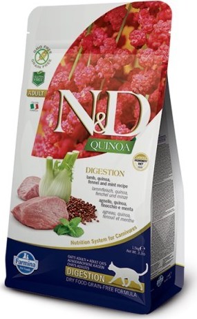 N&D (Farmina Pet Foods) Granule pro kočky GF Quinoa Digestion Lamb & Fennel N&D, 300 g