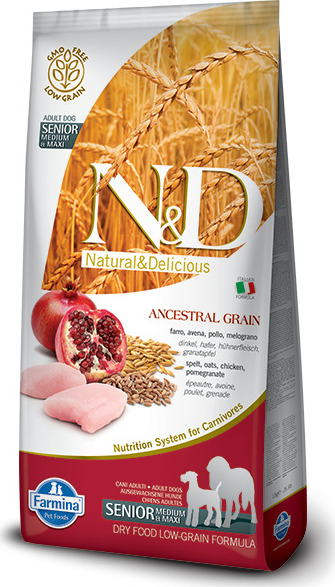 N&D (Farmina Pet Foods) N&D LG DOG Senior M/L Chicken&Pomegr 12 kg