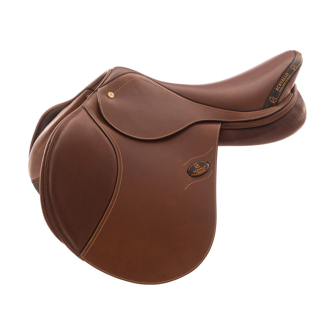 ACAVALLO Skokové sedlo Bellini Acavallo, cognac Velikost: 18"