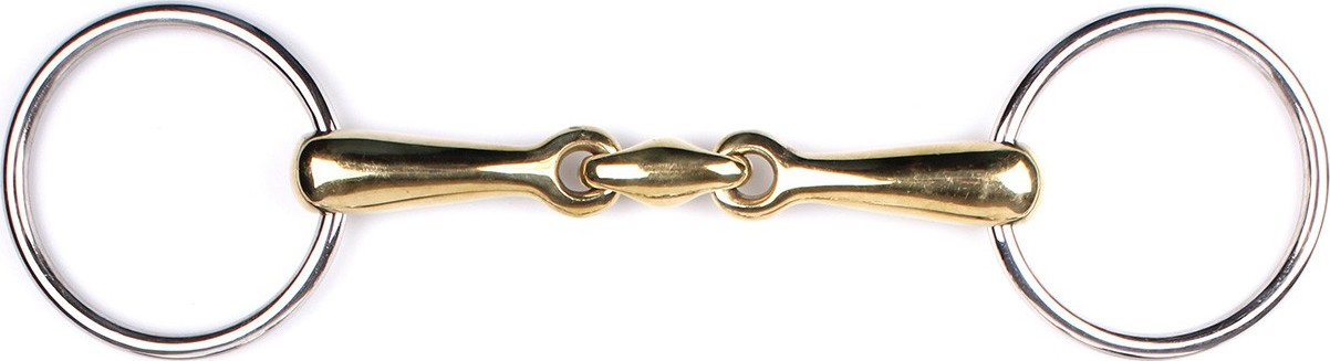Q-essentials Udilo stihlové dvakrát lomené German Argentan Q-essentials, 17 mm, gold Velikost: 10,5 cm