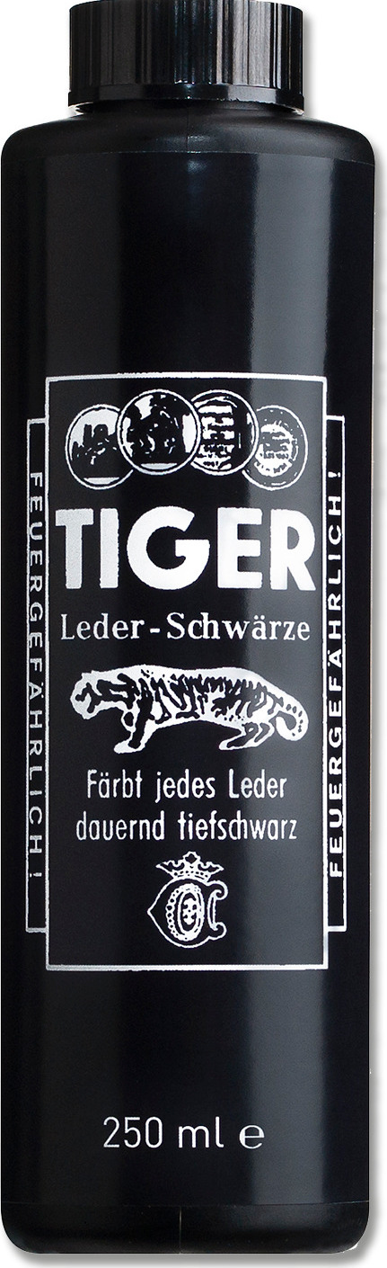 TIGER Barva na kůži Tiger, 250 ml, černá
