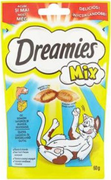 Dreamies Pamlsky pro kočky s lososem a sýrem Dreamies, 60 g