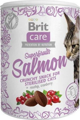 Brit Care Pamlsky pro kočky Brit Care, Superfruits Salmon, 100 g