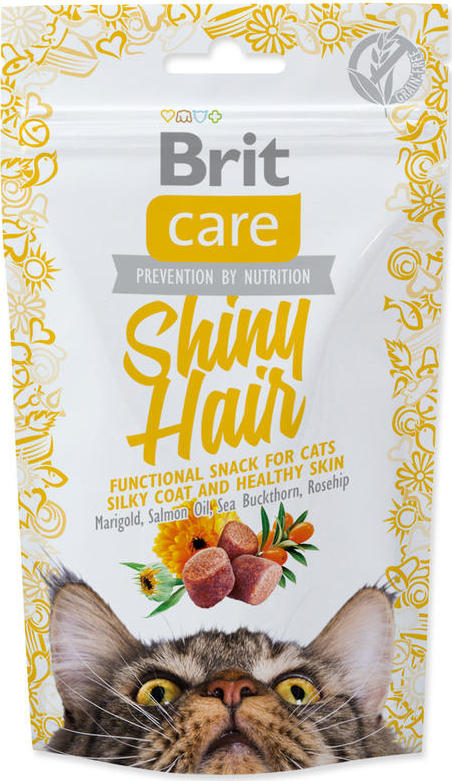 Brit Care Pamlsky pro kočky Brit Care, Shiny Hair, 50 g